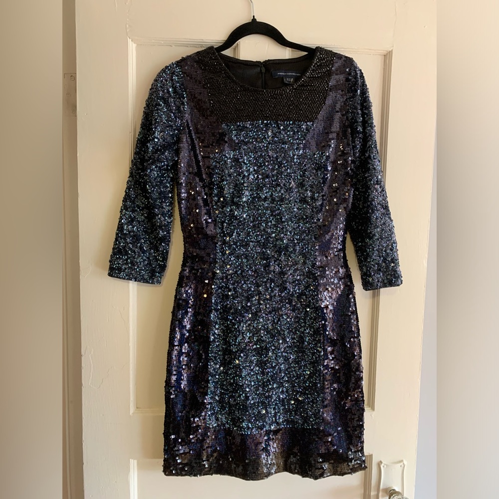 Sparkly sequin mini dress from French Connection - size 8